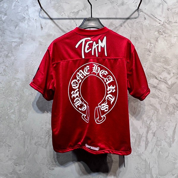 クロムハーツ コピー マティーボーイ メッシュ スタジアム フットボール ジャージー CH ロゴ Tシャツ Kuc17145